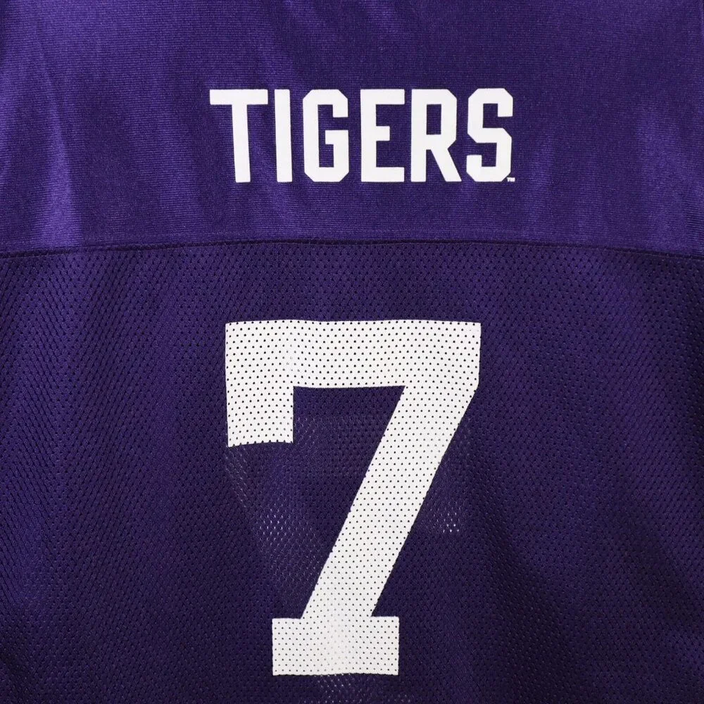 LSU Tigers NCAA Mesh Jersey #7 Unisex Adult Large Pro Edge By Knight Apparel - Picture 6 of 12